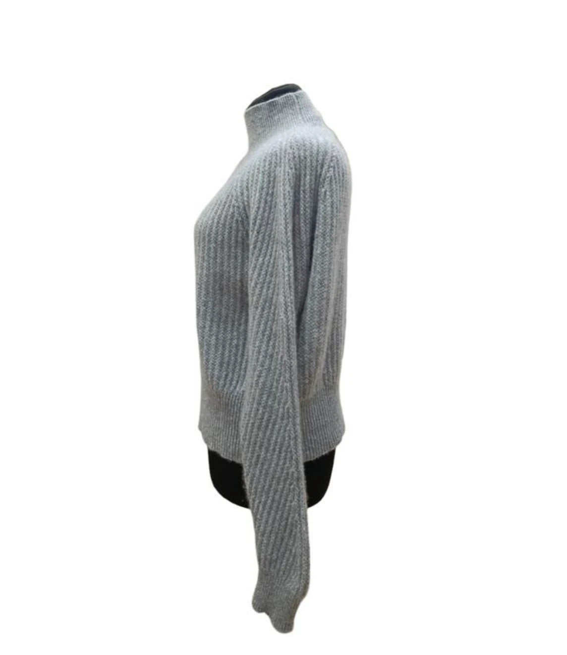 Allude grey 100% cashmere turtleneck sweater