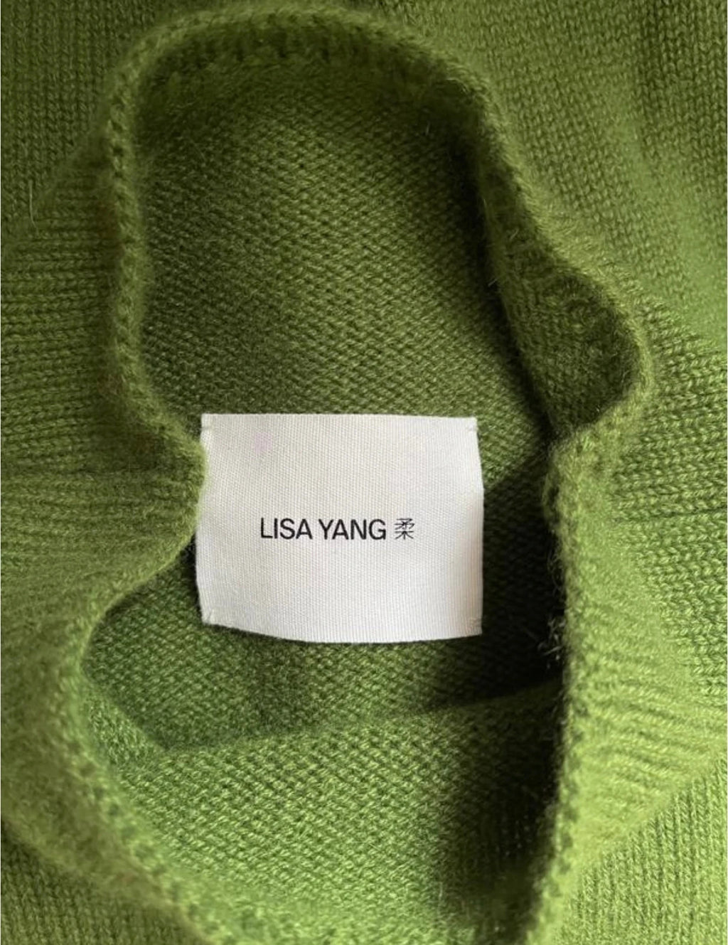 Lisa Yang New green cashmere sleeveless vest