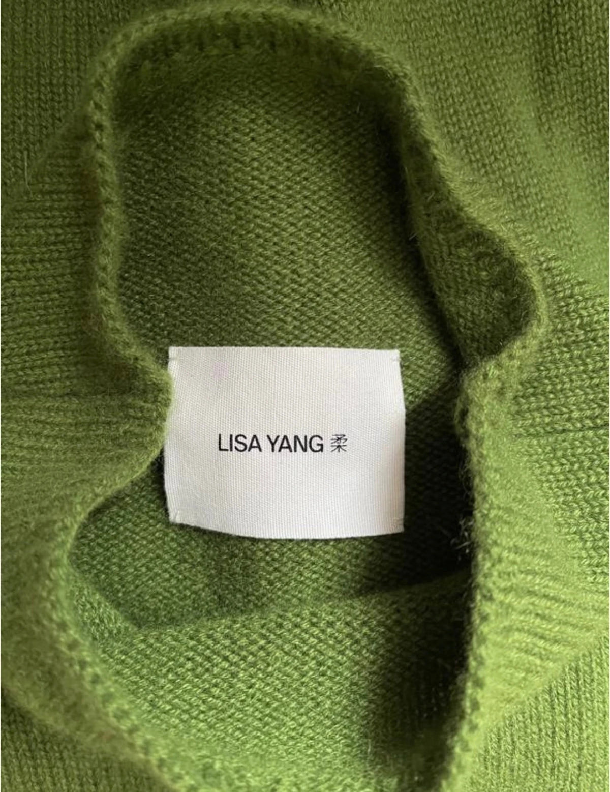 Lisa Yang New green cashmere sleeveless vest