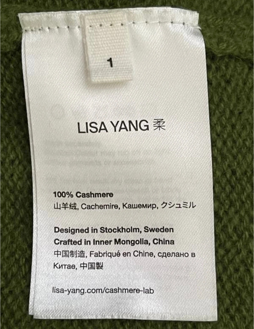 Lisa Yang New green cashmere sleeveless vest