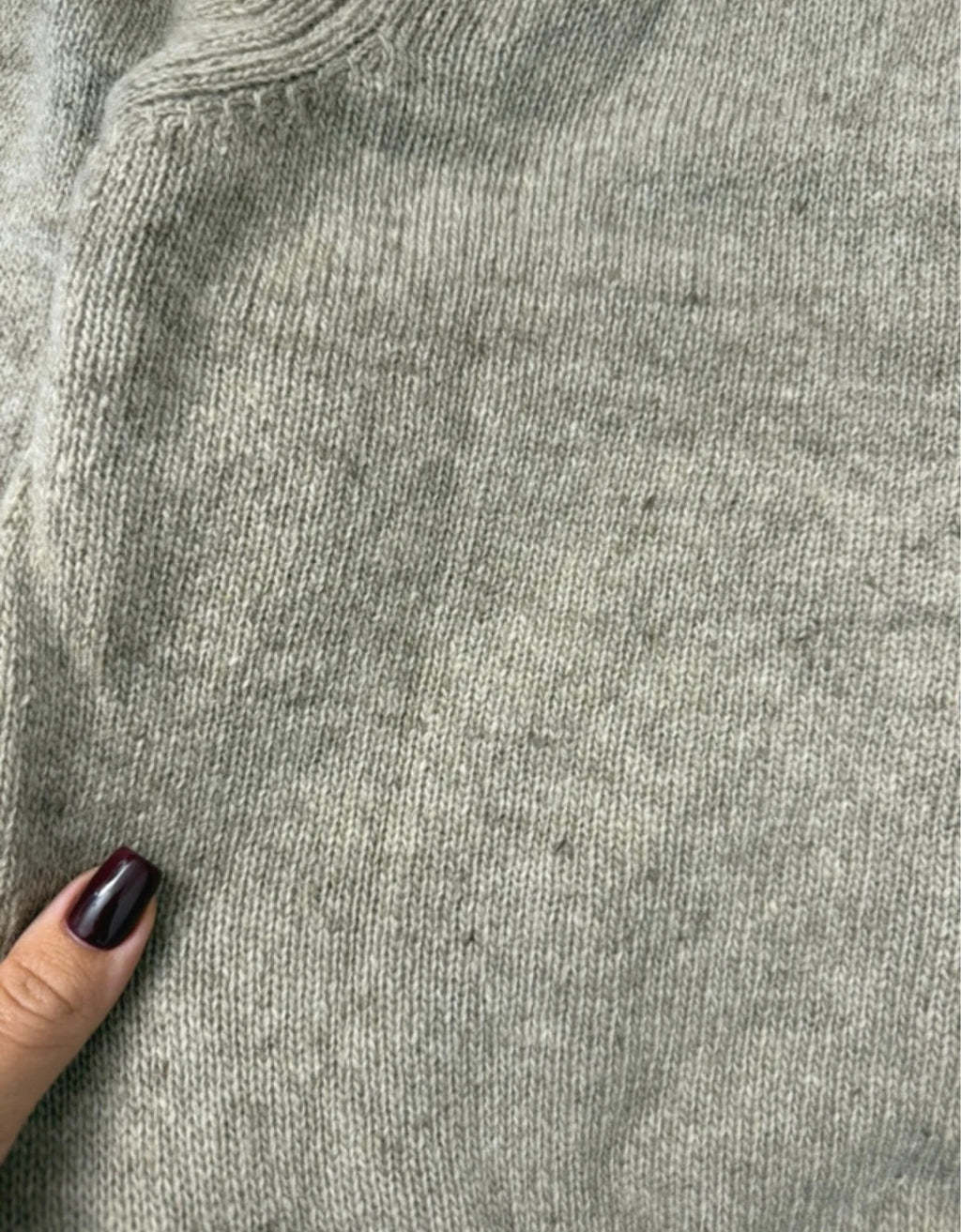 Nicole Farhi beige lambswool cashmere blend sweater