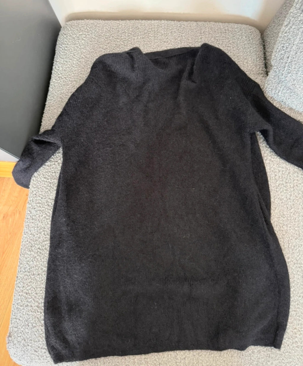 Des petits hauts black baby alpaga extrafine mohair cardigan