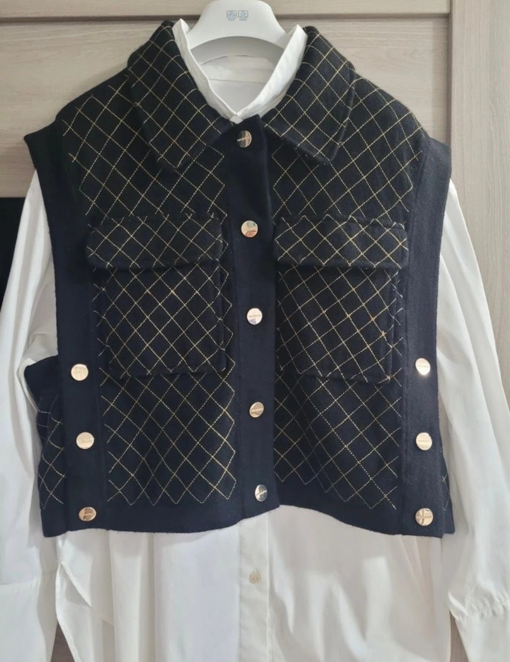 Max&Moi cashmere wool jacket vest