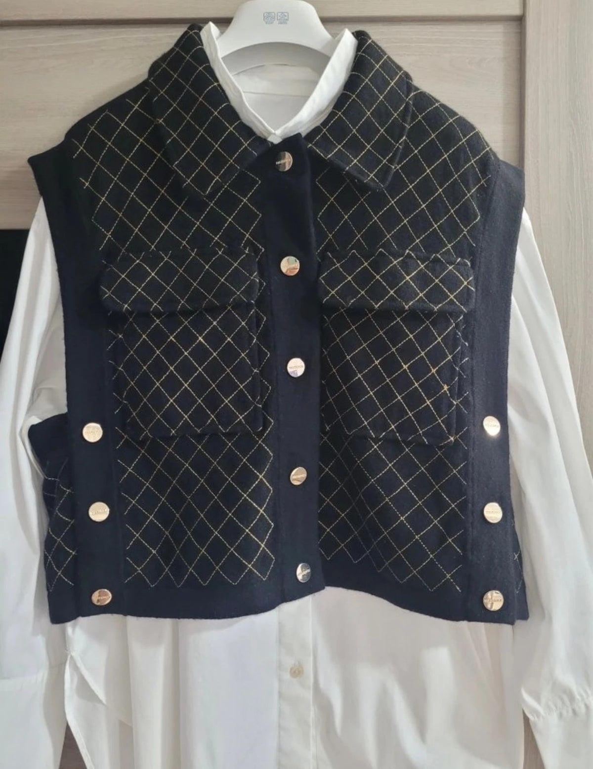 Max&Moi cashmere wool jacket vest