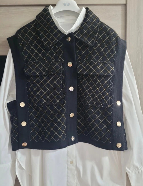Max&Moi cashmere wool jacket vest