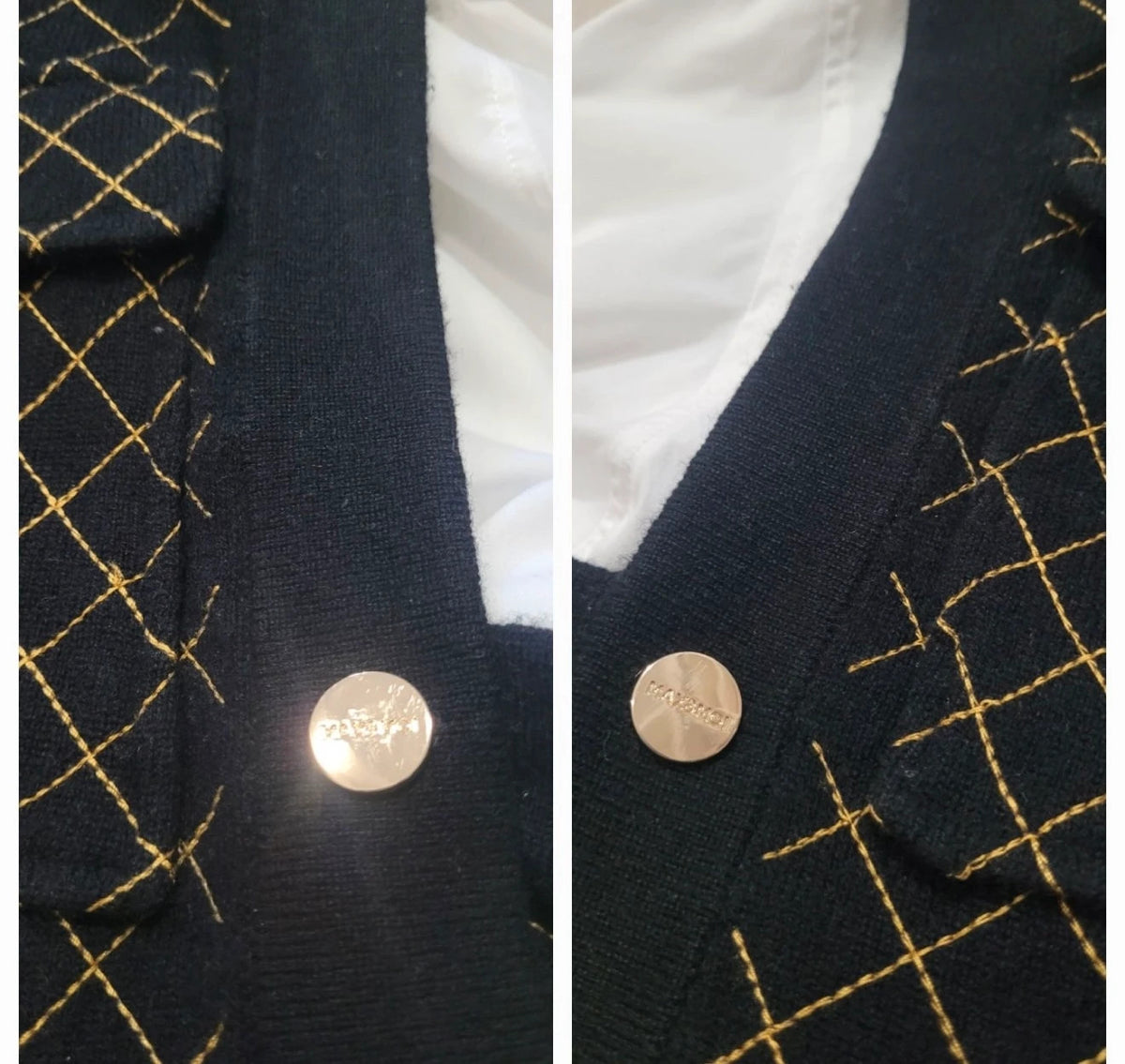 Max&Moi cashmere wool jacket vest