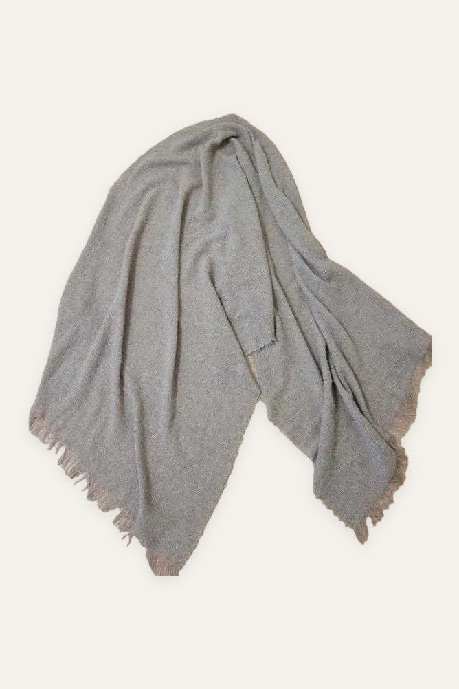 19 Andrea's 47 cappuccino beige cashmere silk shawl scarf