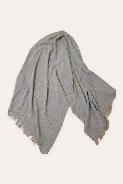 19 Andrea's 47 cappuccino beige cashmere silk shawl scarf