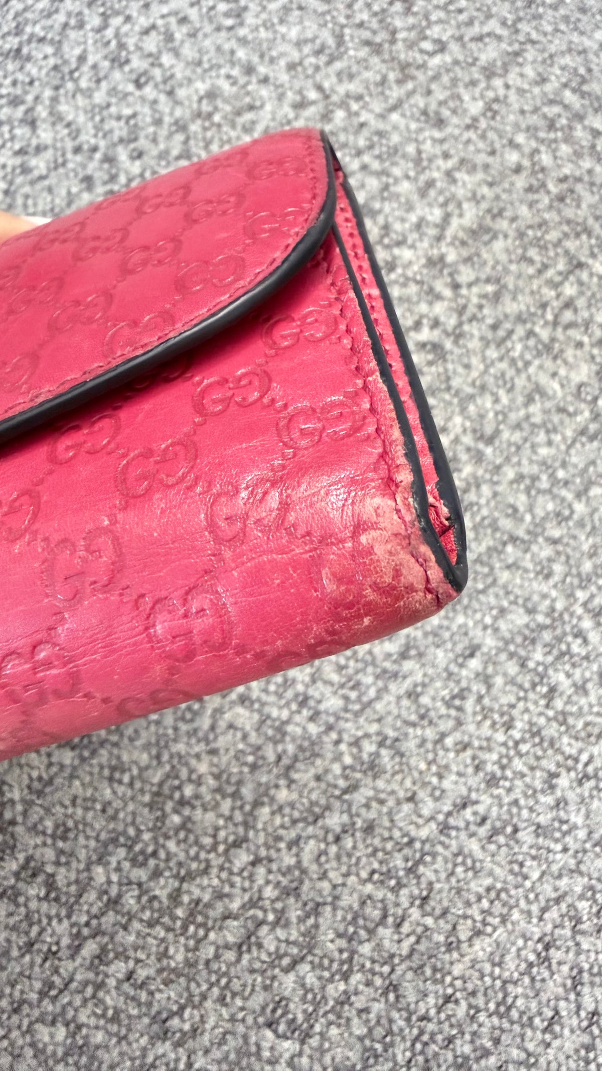 Gucci Microguccissima interlocking G continental wallet