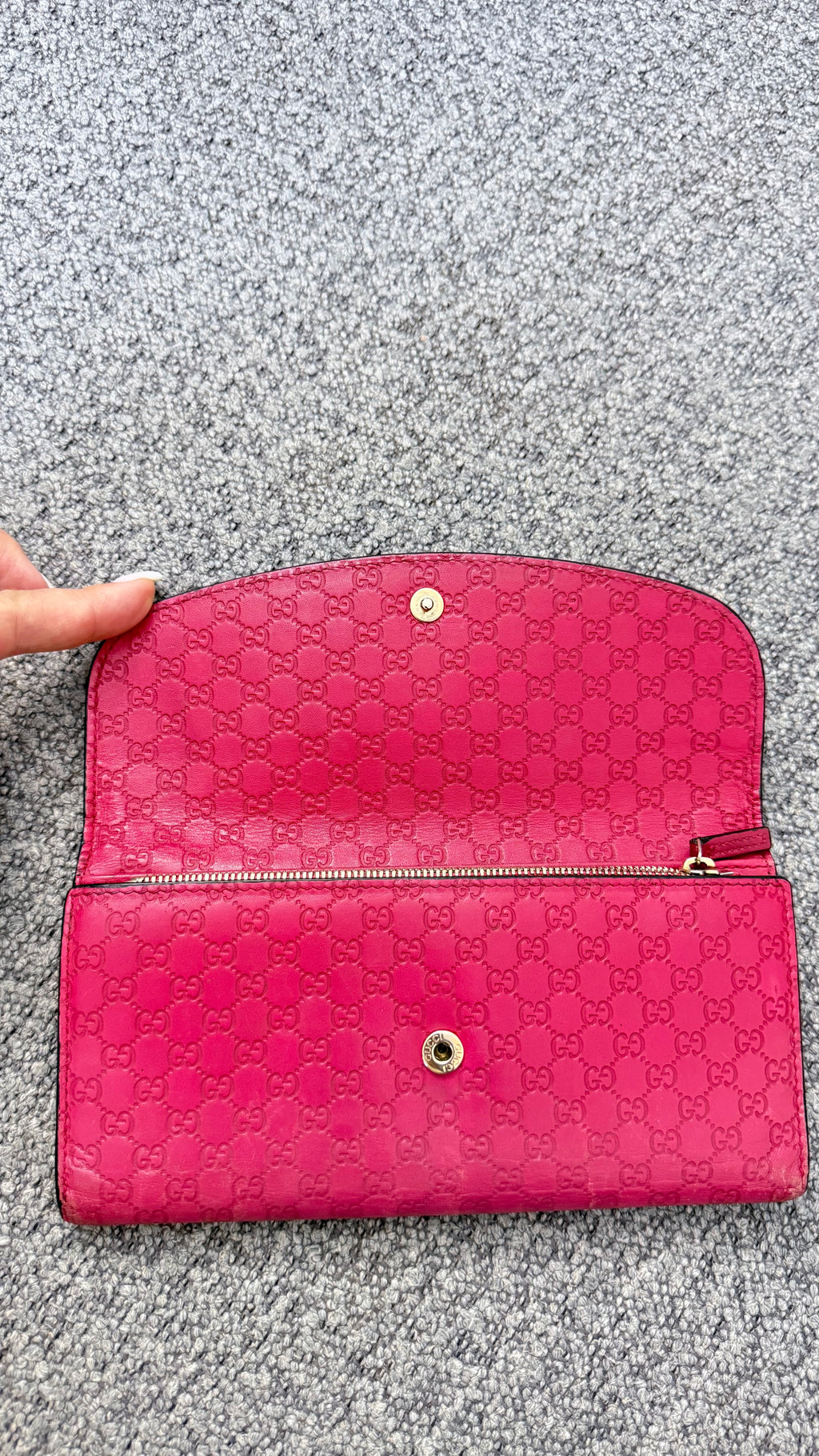 Gucci Microguccissima interlocking G continental wallet