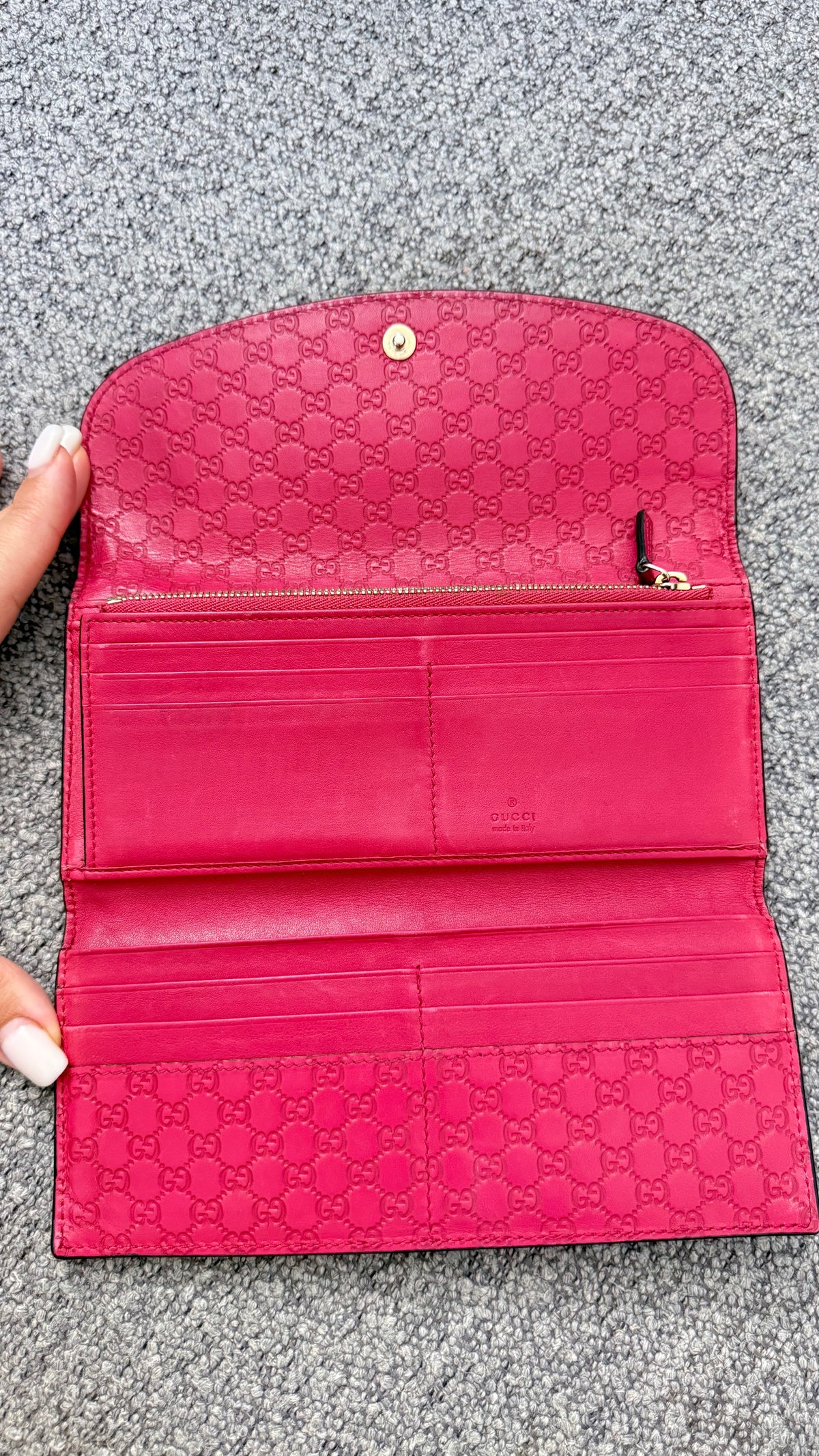 Gucci Microguccissima interlocking G continental wallet