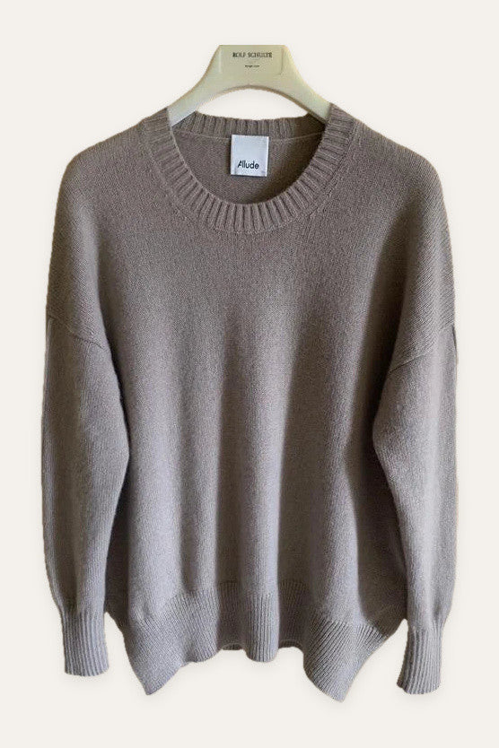 Allude beige cashmere jumper sweater