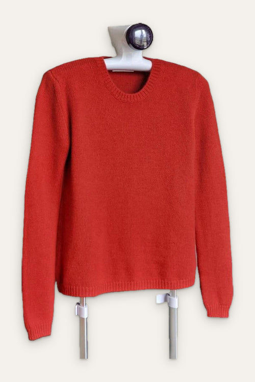 Allude Red cashmere wool sweater jumper