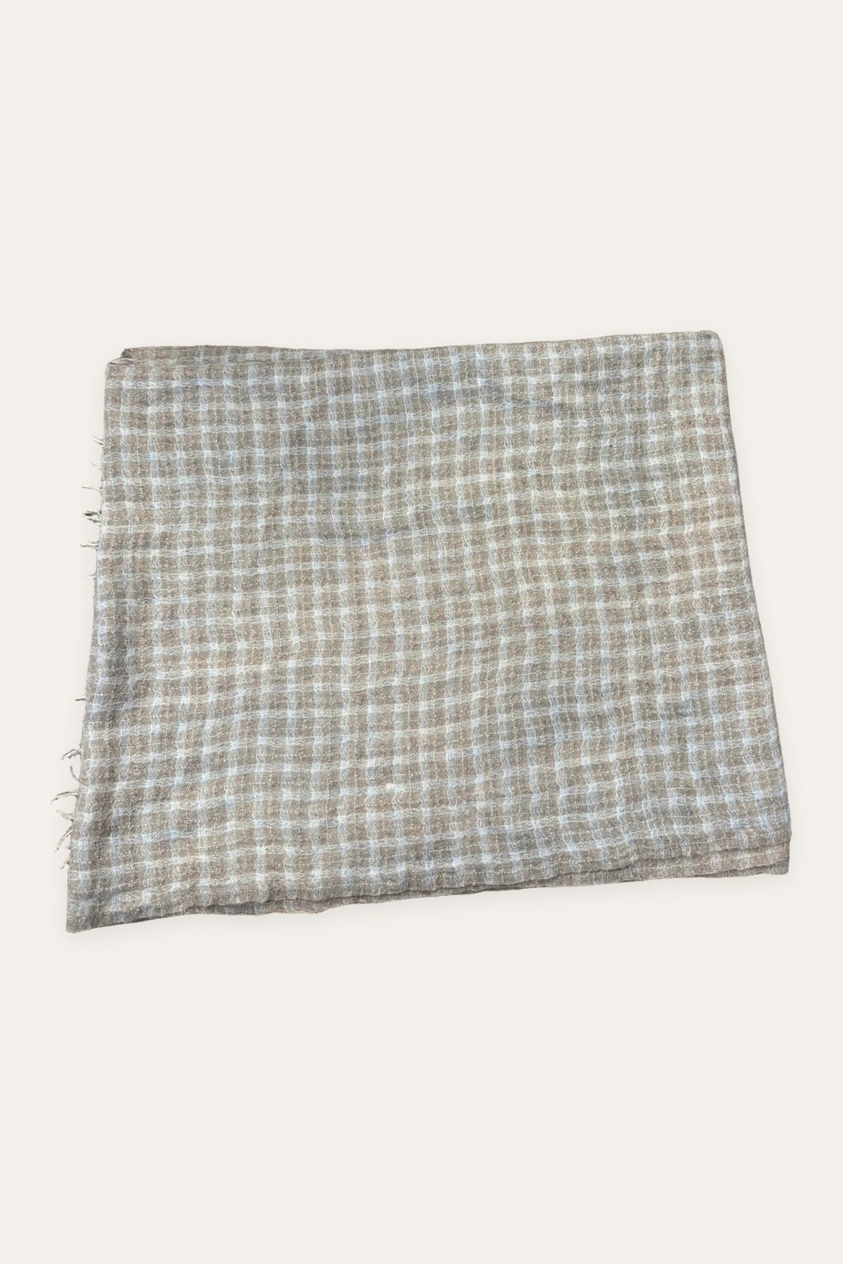 19 Andrea's 47 grey blue cashmere shawl scarf