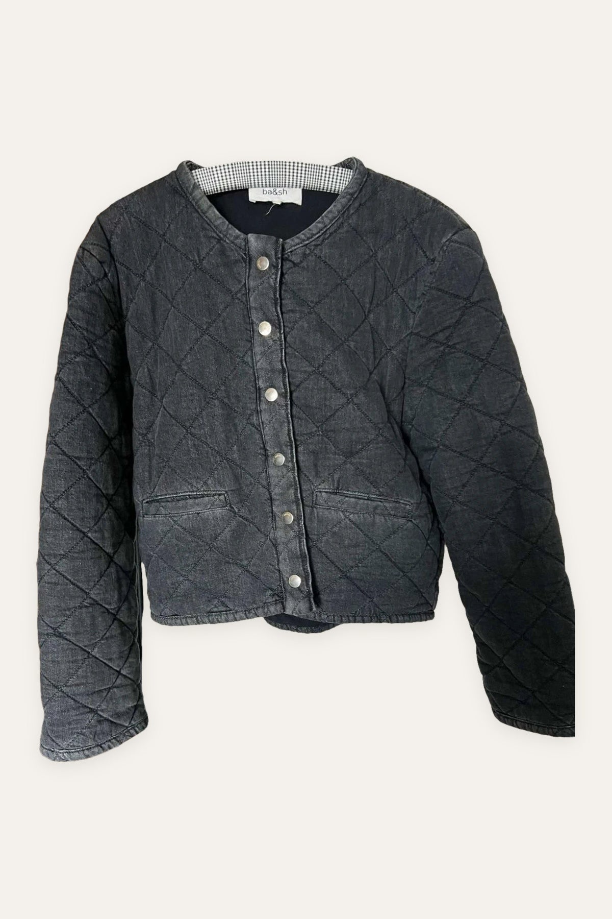 Ba&sh Gladys grey padded jacket