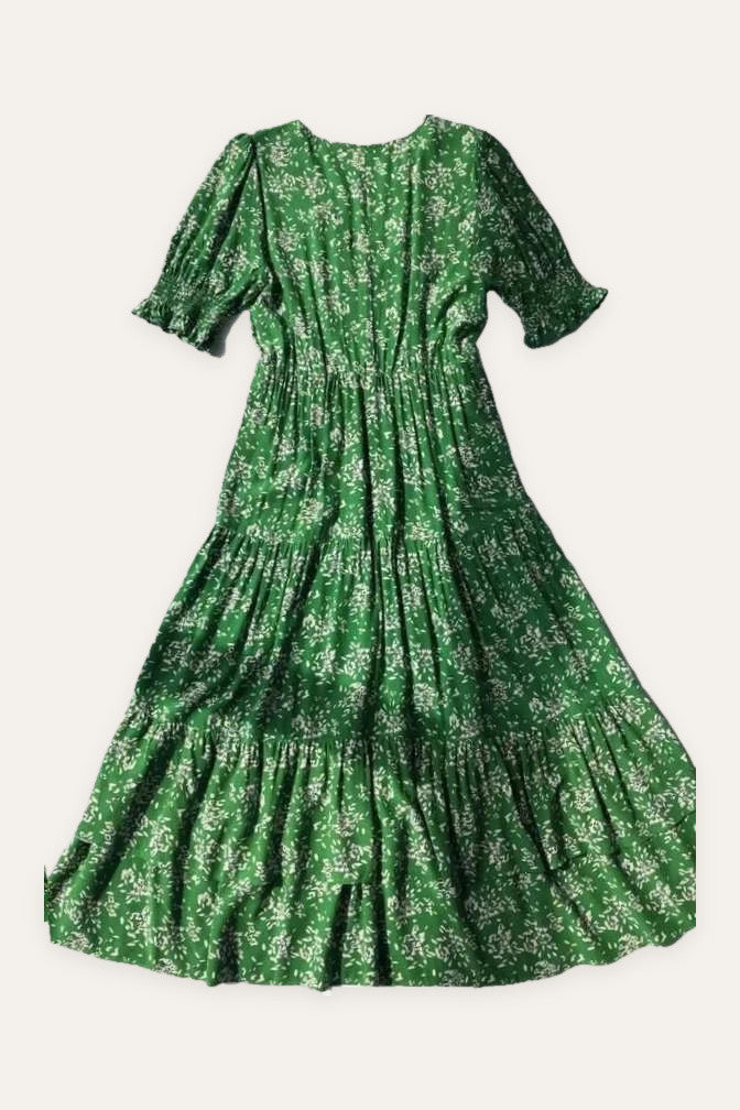 Ba&sh green long dress
