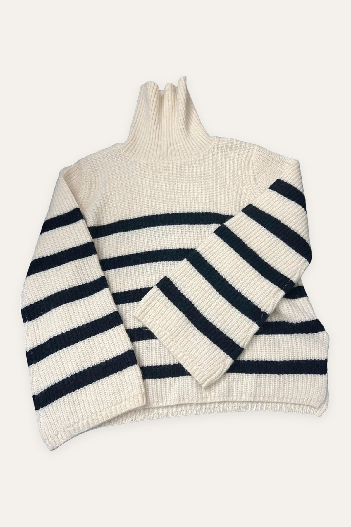 Baum und Pferdgarten alpaca wool striped turtleneck sweater jumper