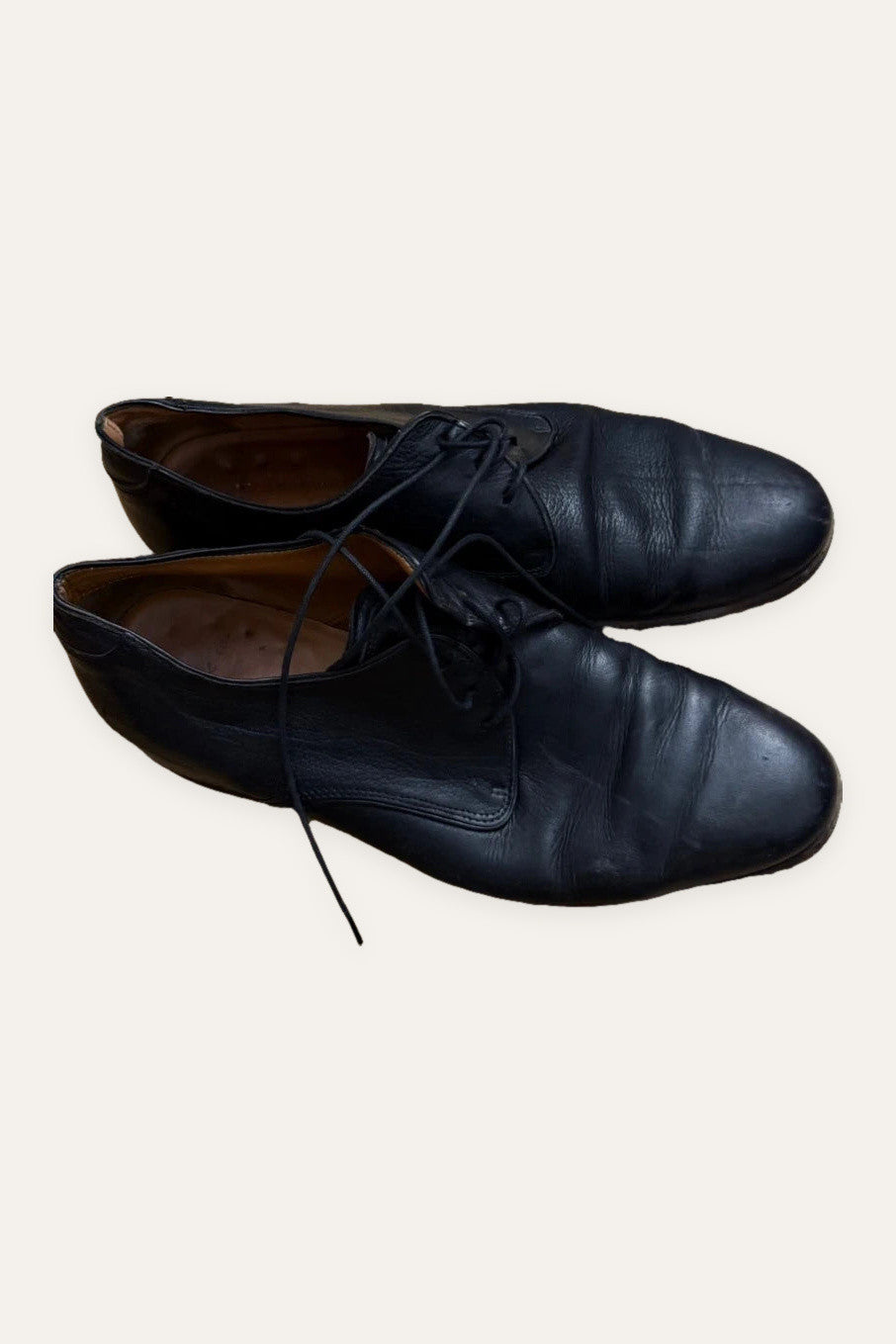 Paire & Fils black leather derbies