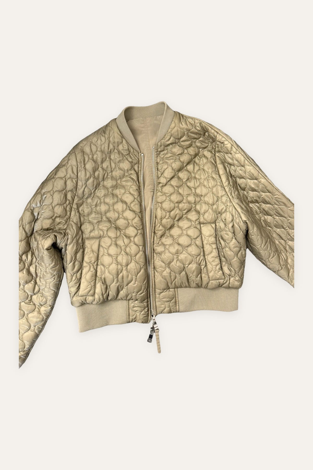 Blonde No. 8 khaki reversible padded jacket bomber