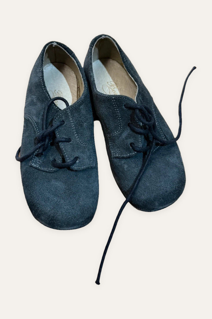 Bonpoint leather suede shoes