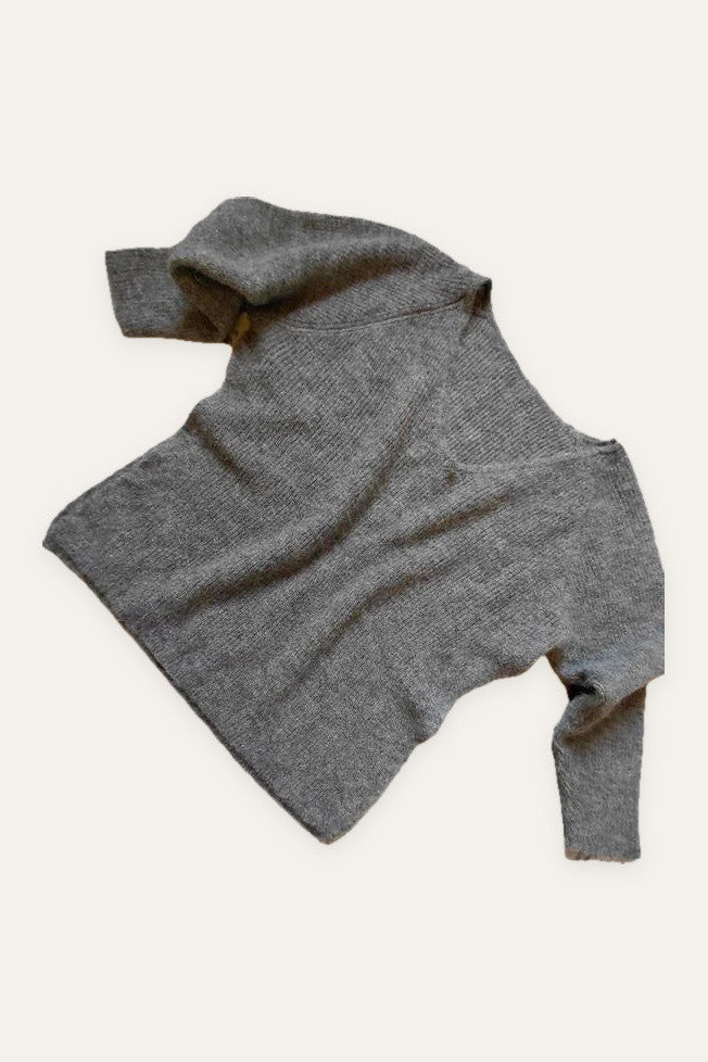 By Aylin Koenig grey alpaca jumper