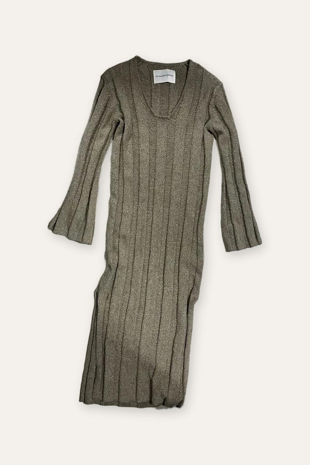 By Malene Birger Hayden beige cotton linen silk dress