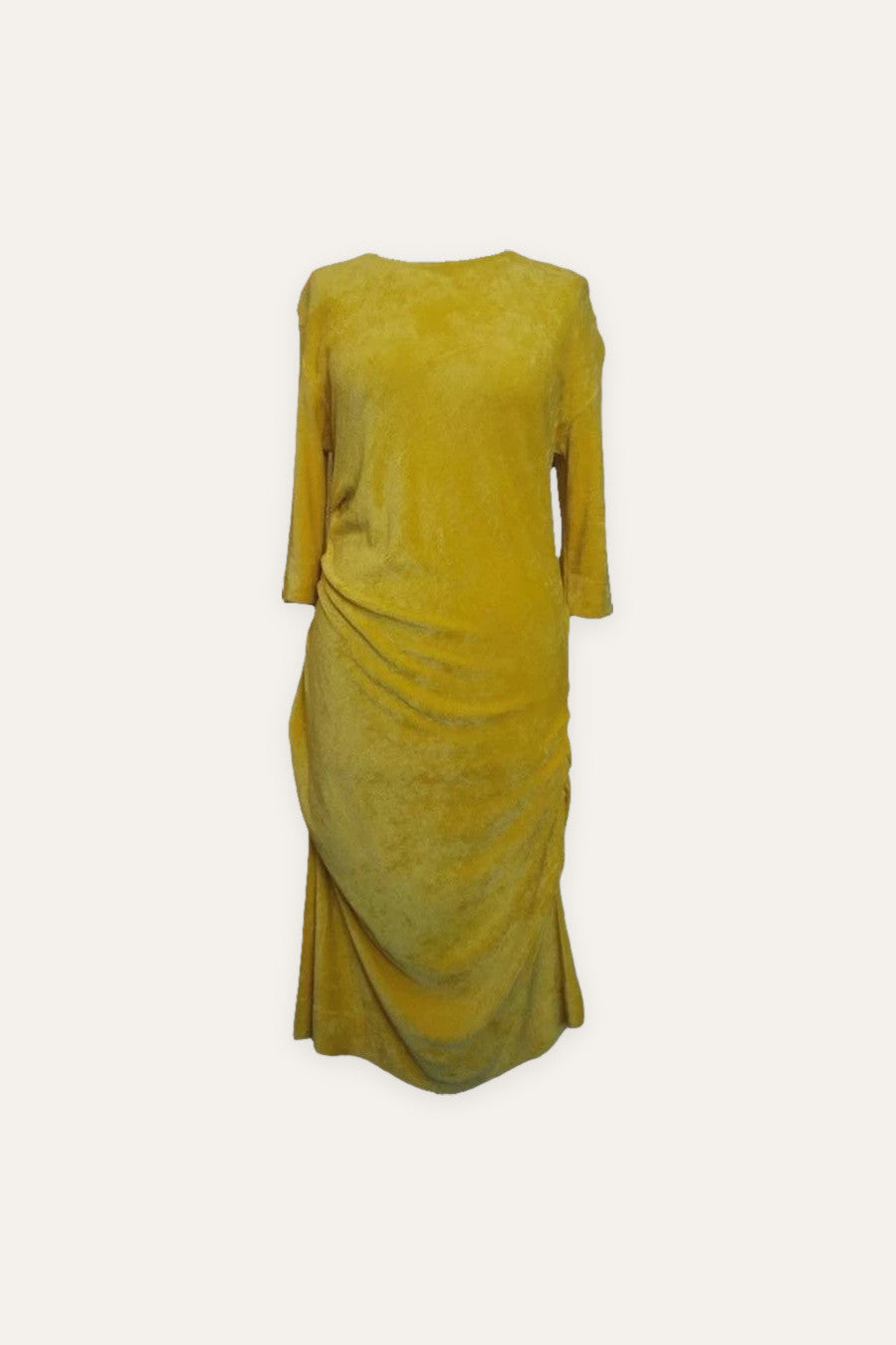 By Malene Birger yellow velour dress