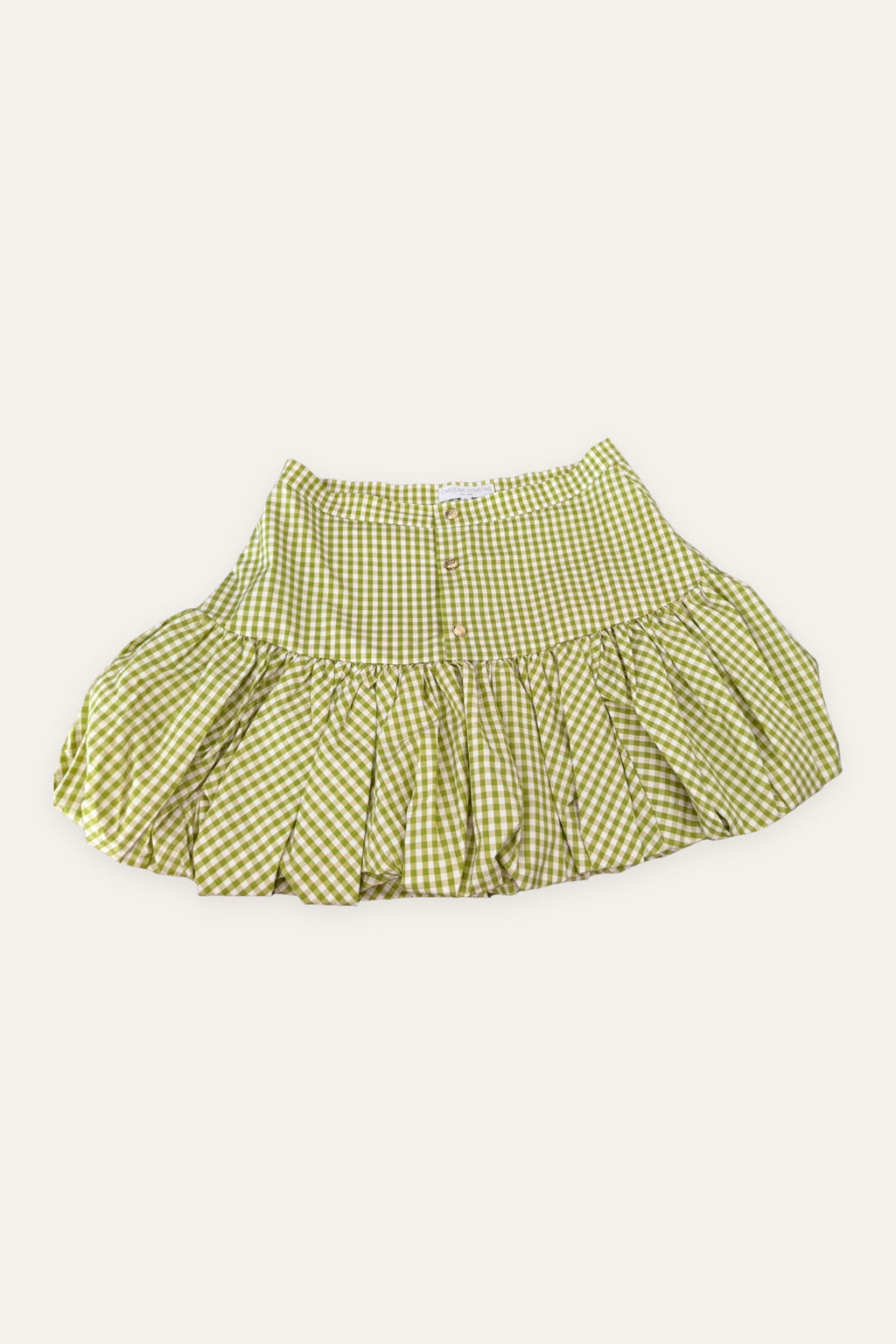 Caroline Constas New York green cotton skirt