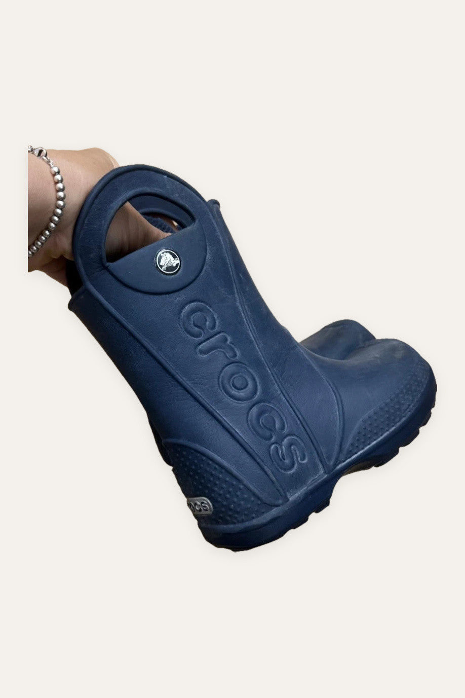 Crocs navy blue rubbers rain boots
