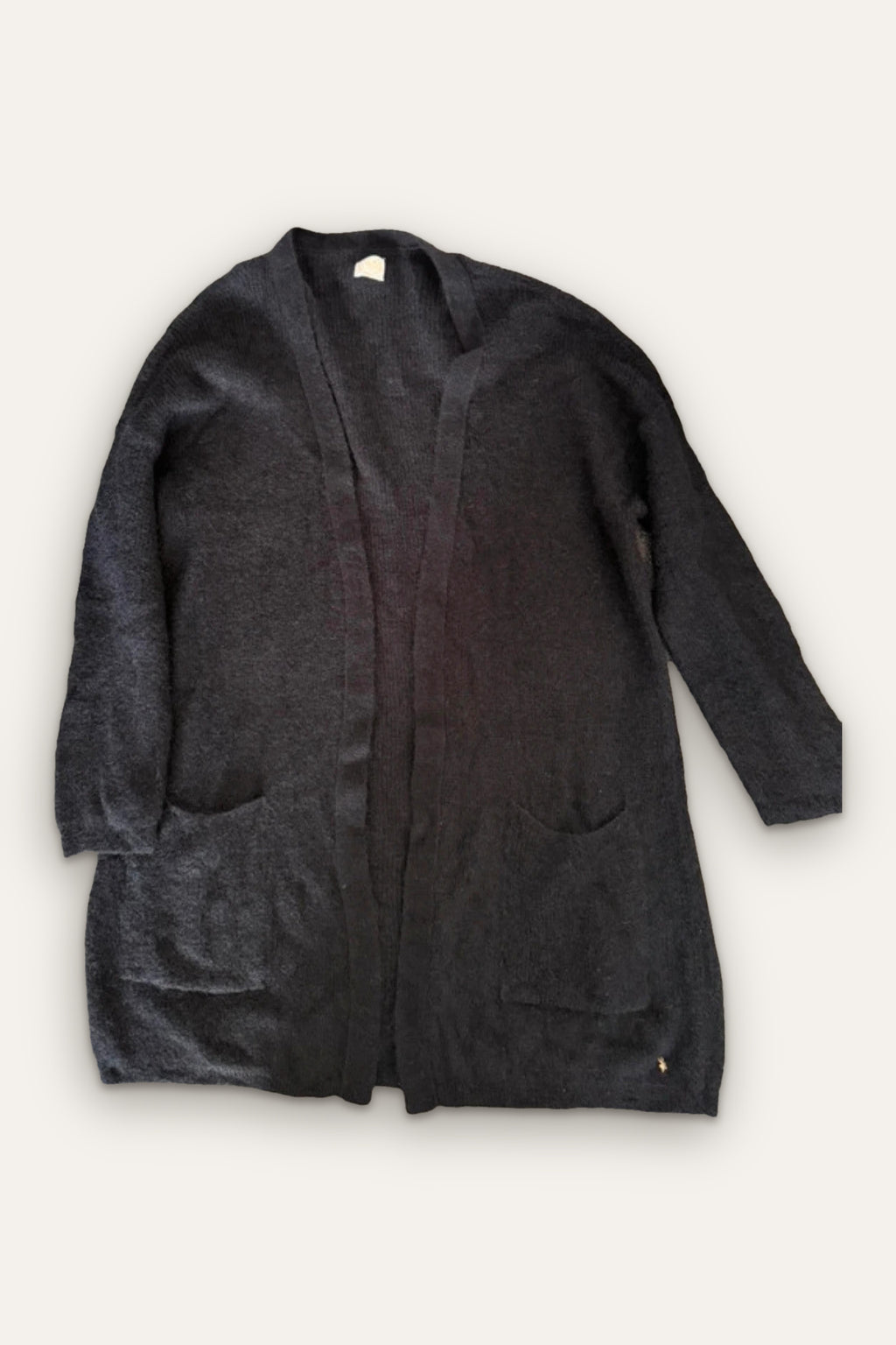 Des petits hauts black baby alpaga extrafine mohair cardigan