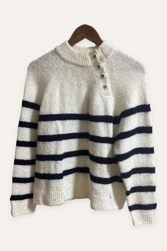Des Petits Hauts chico kid mohair striped sweater
