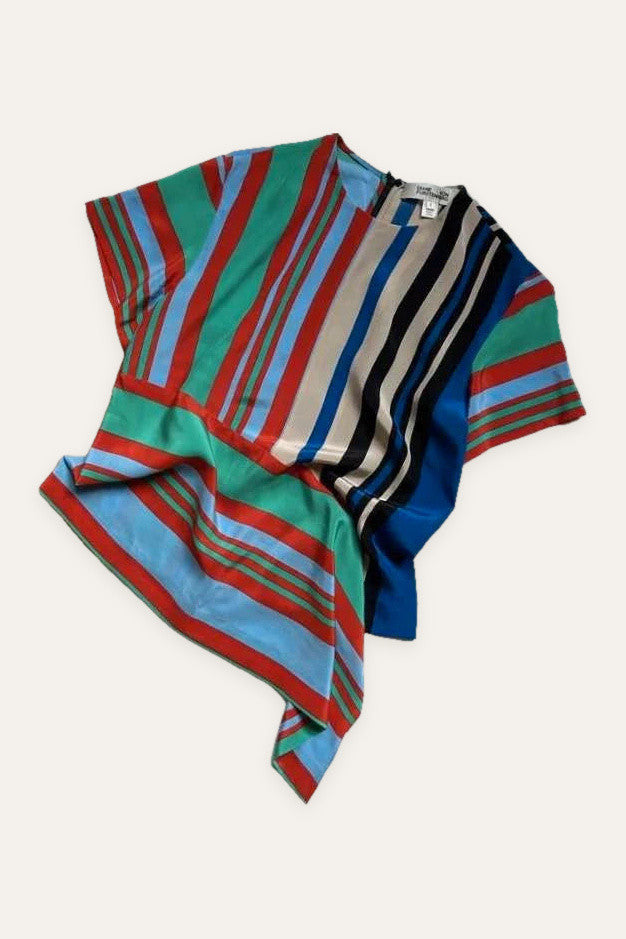 Diane von Furstenberg striped silk blouse
