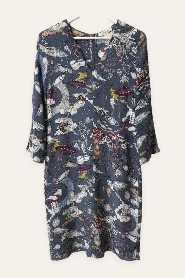 Dorothee Schumacher multicolour silk mini dress