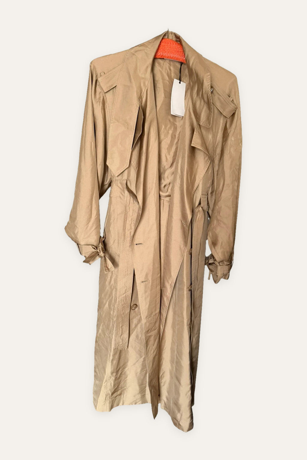 Dorothee Schumacher new beige silk dress trench it up dress