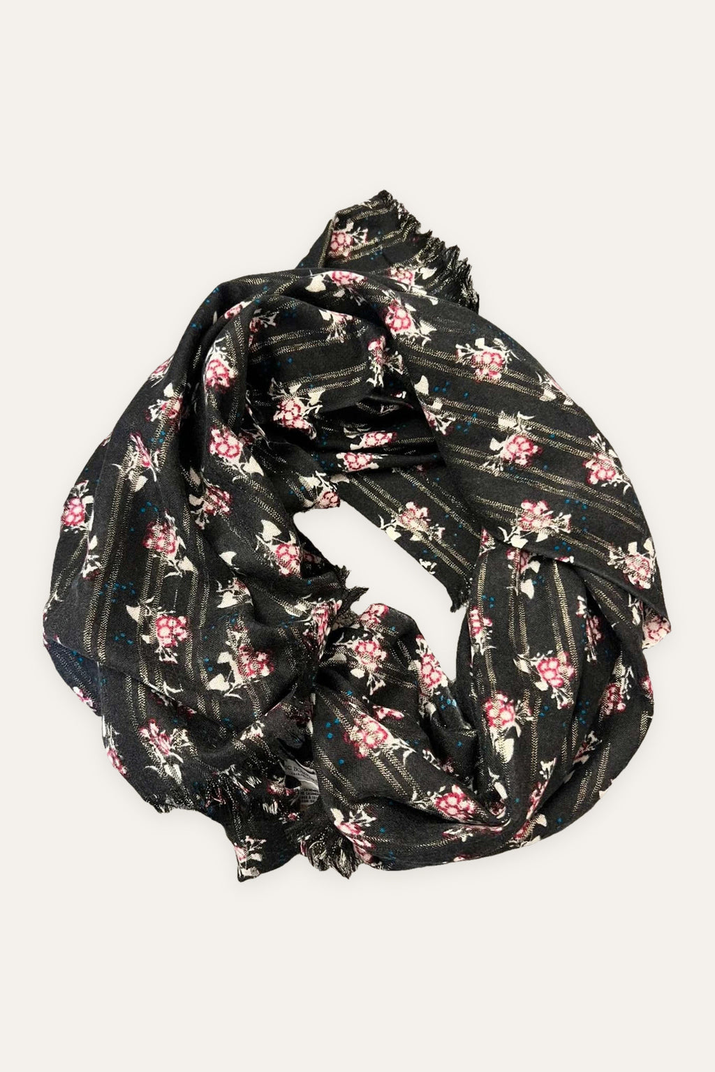 Eric Bompard black cashmere shawl scarf