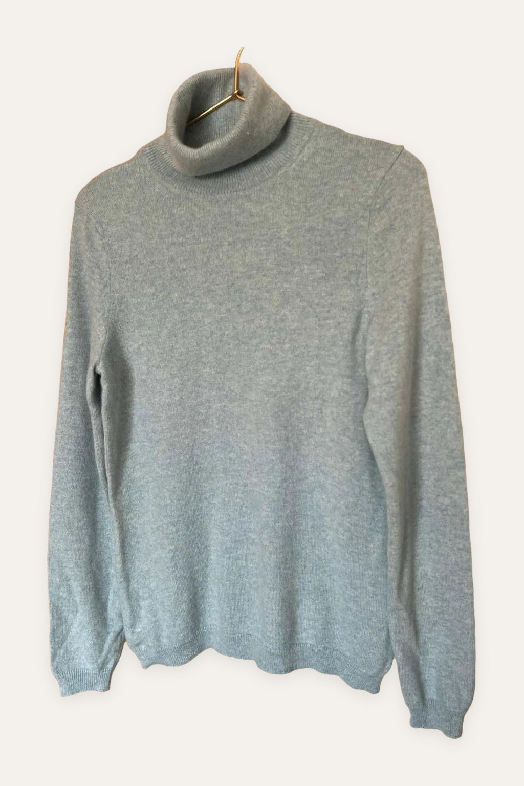 Eric Bompard blue cashmere turtleneck sweater