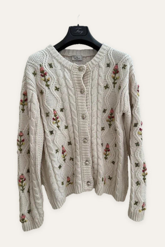 Etro cotton embroidered cardigan