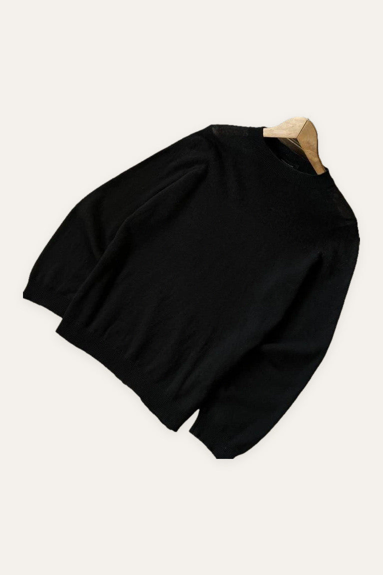 Fabiana Filippi black jumper wool silk alpaca