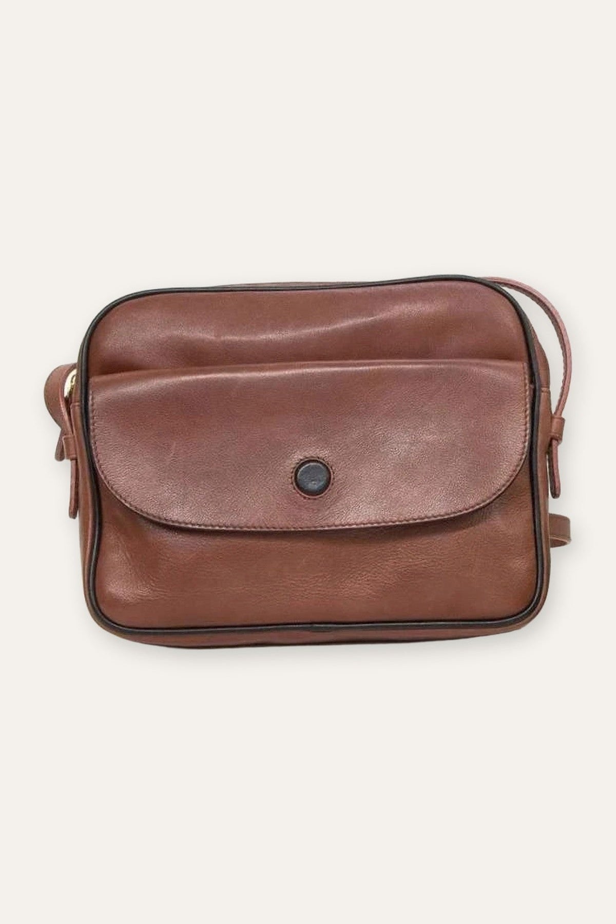 Gerard Darel brown leather crossbody bag