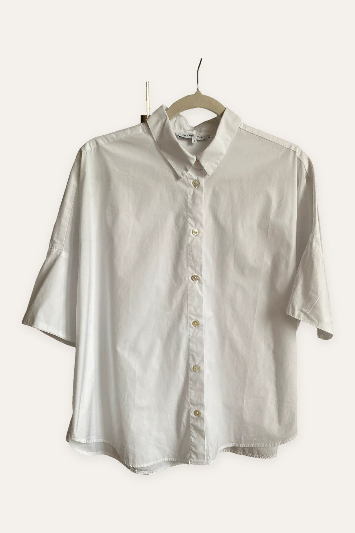 Gerard Darel white oversize shirt