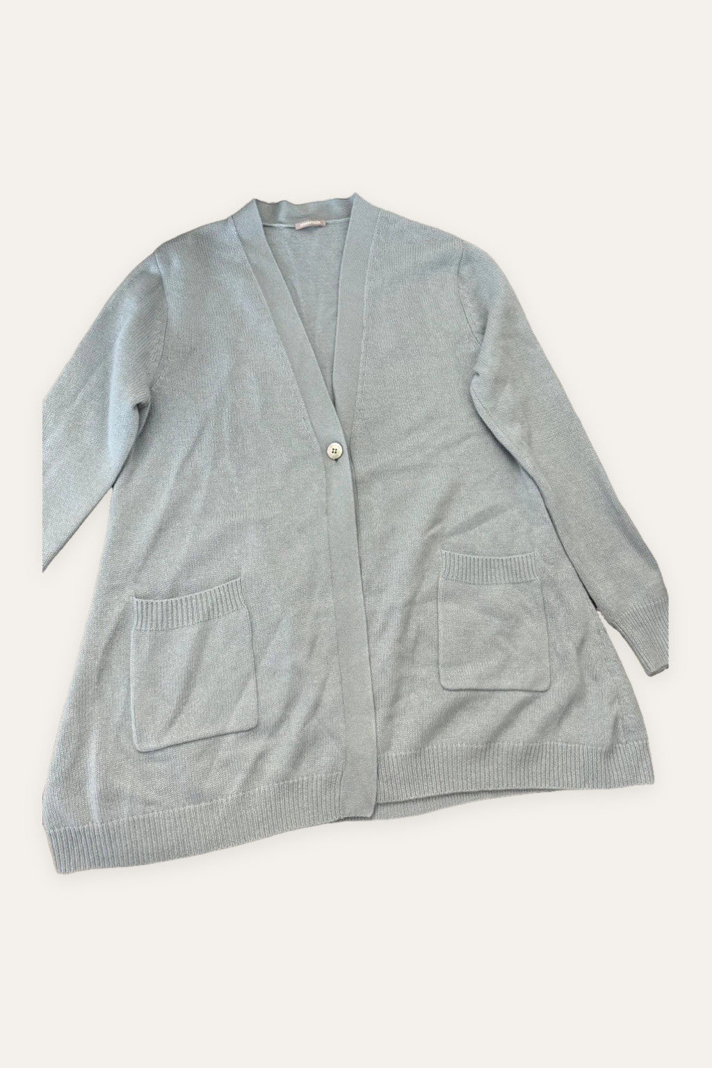 Hemisphere blue cashmere cardigan
