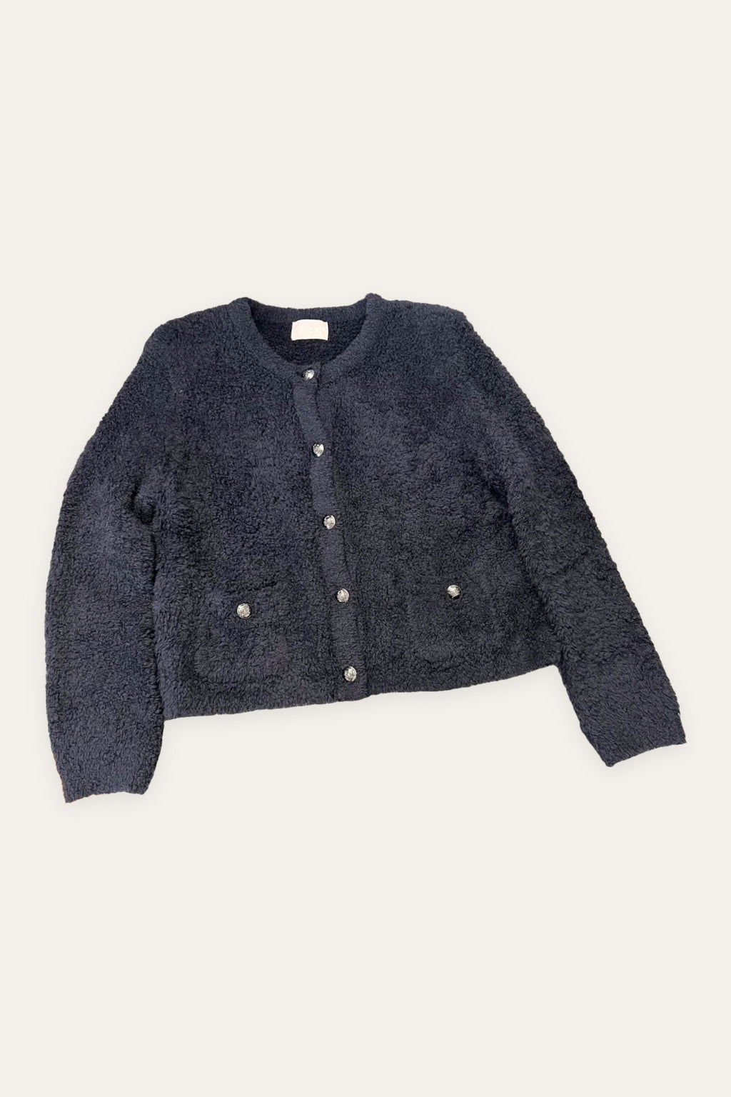 Hemisphere navy wool cardigan