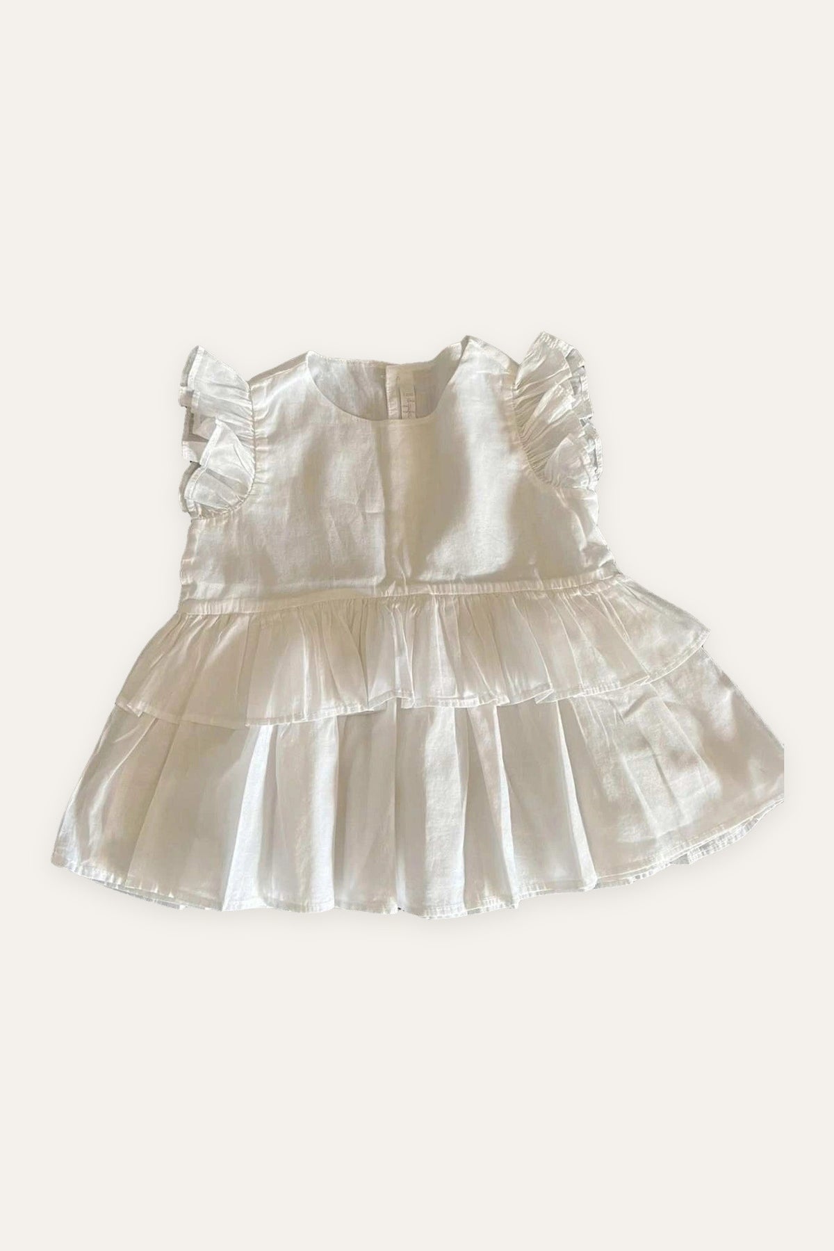 Il Gufo white cotton dress