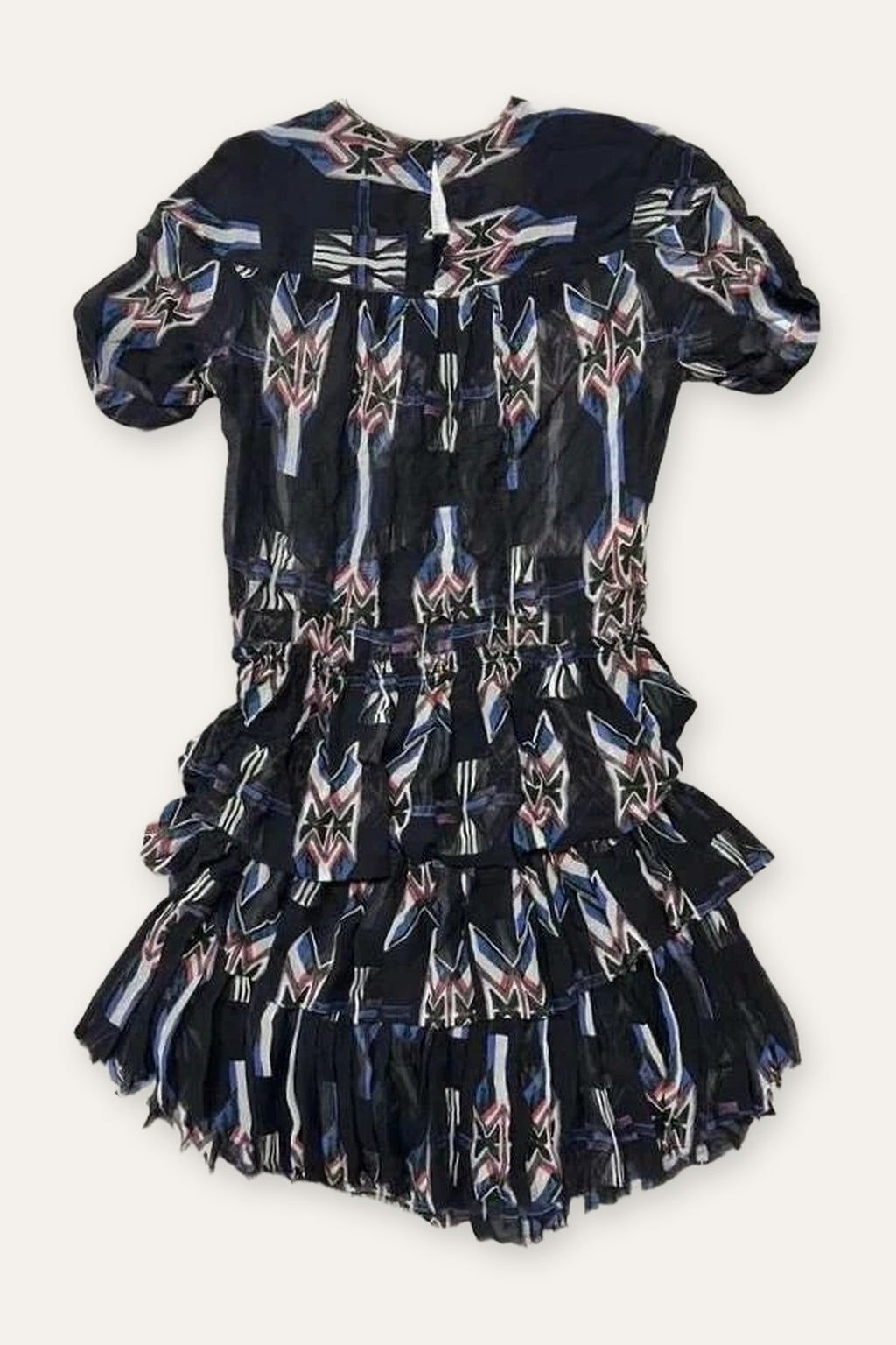 Isabel Marant black silk mini dress - view 2