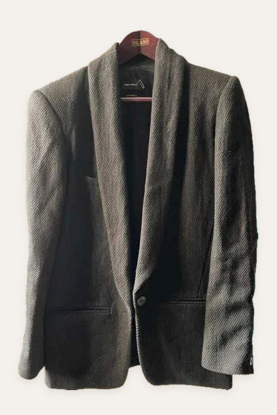 Isabel Marant black wool linen blazer
