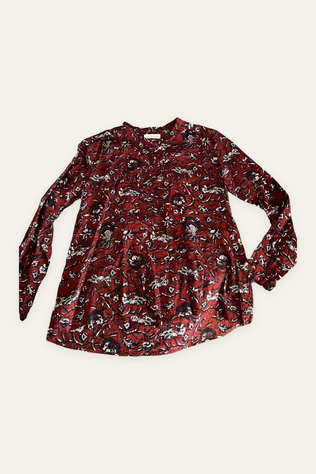 Isabel Marant burgundy cotton shirt