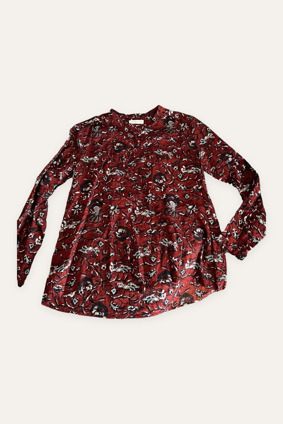 Isabel Marant burgundy cotton shirt