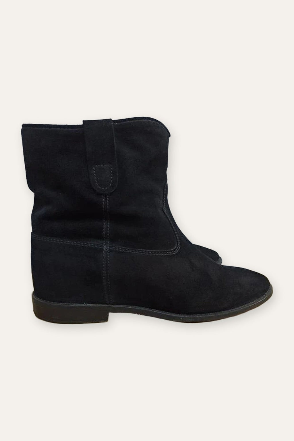 Isabel Marant Crisi black suede ankle boots