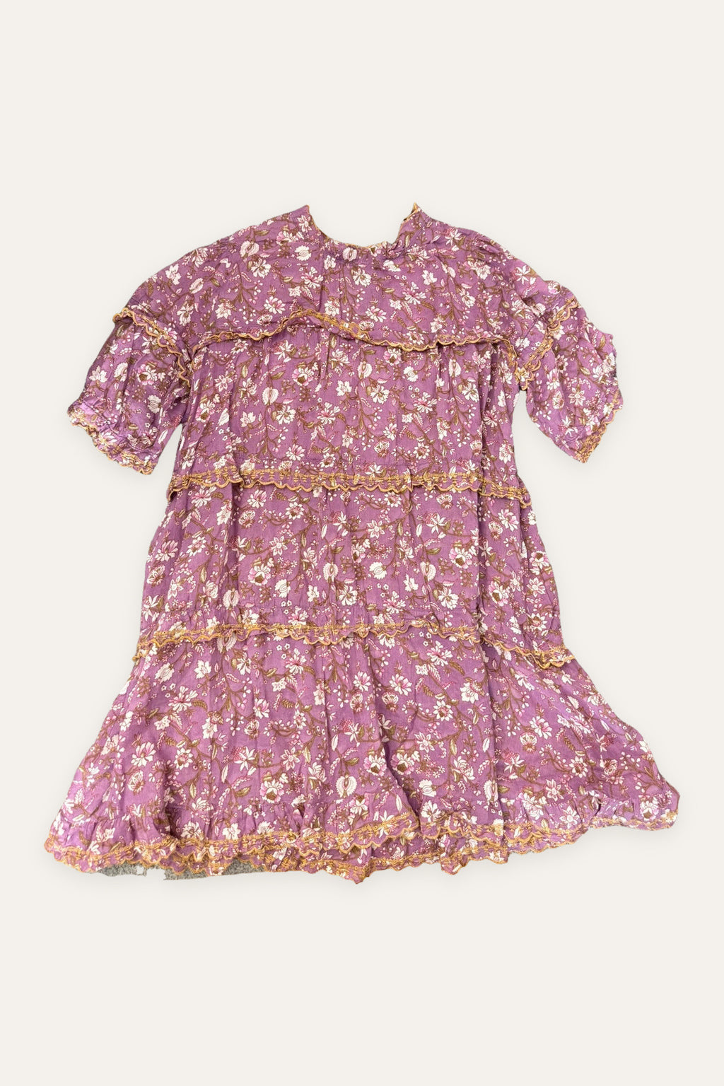 Isabel Marant Étoile lilac purple cotton embroidered dress