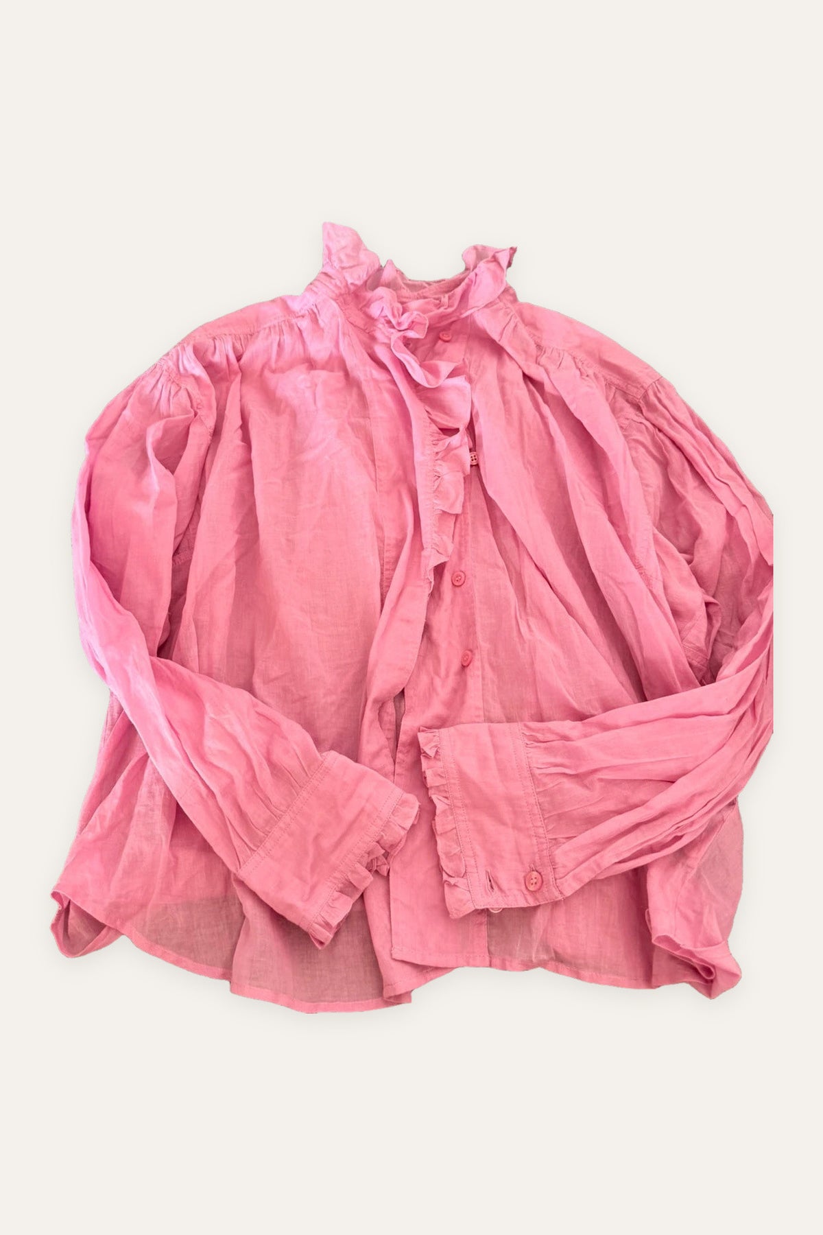 Isabel Marant pamias top pink cotton shirt